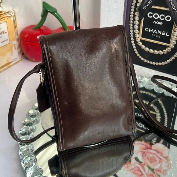 Coach Vintage Scooter Brown leather crossbody bag - Picture 5 of 6